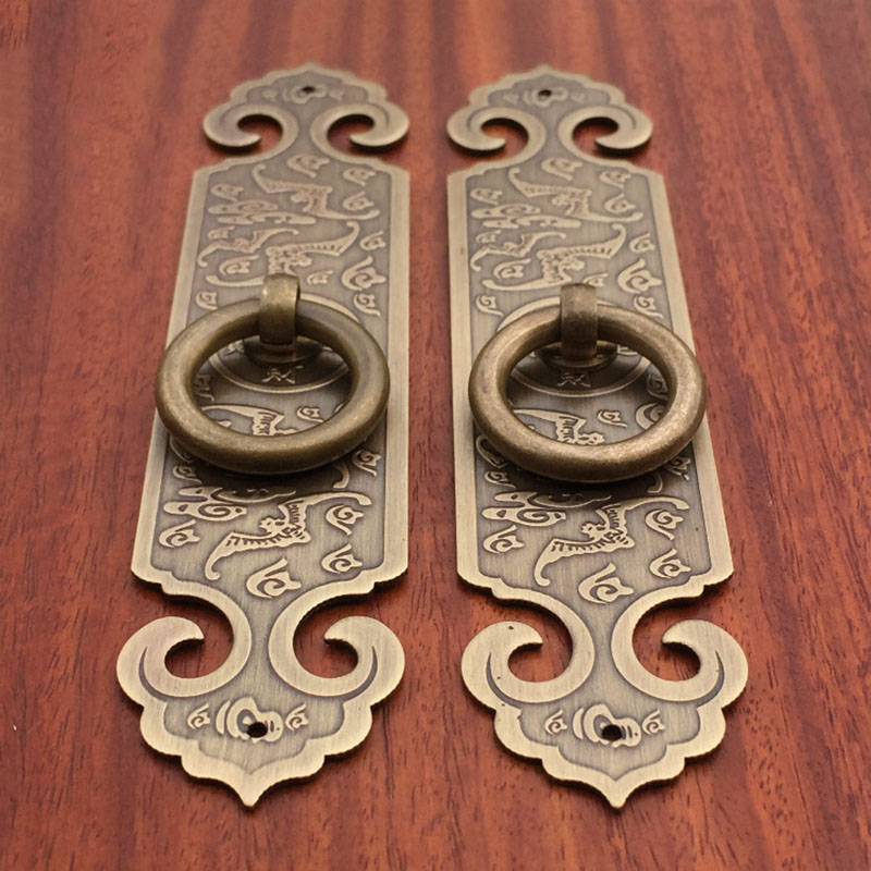 Chinese antique simple drawer knob furniture door handle hardware wardrobe cabinet shoe closet cone pull