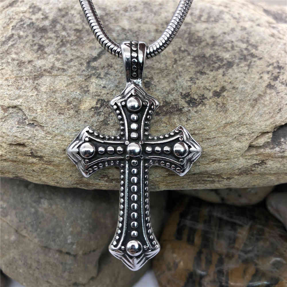 Chrome Punk Jewelry Titanium Steel Crow Cross Pendant Men's Necklace Cast Stainless Hearts, Silver
Chrome Punk Jewelry Titanium Steel Crow Cross Pendant Men's Necklace Cast Stainless Hearts, Silver