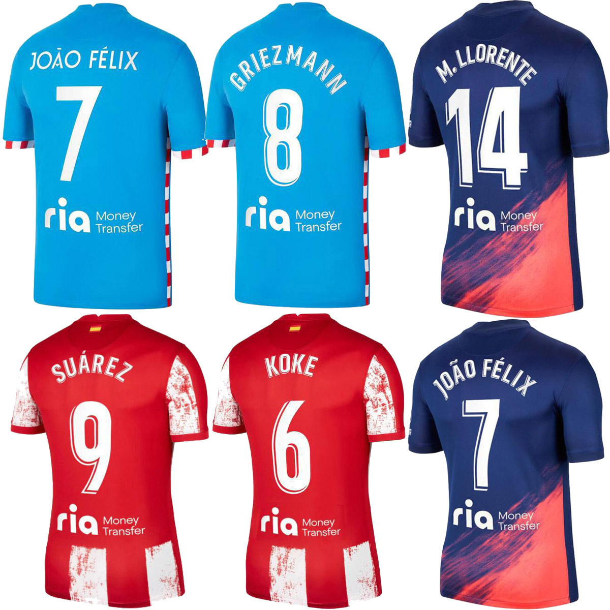 S-4XL 21 22 Atletico Madrid Soccer Jerseys SUAREZ GRIEZMANN JOÃO FÉLIX 2021 2022 M. Llorente CORREA KOKE Camisetas de fútbol LEMAR CARRASCO, Black;yellow
S-4XL 21 22 Atletico Madrid Soccer Jerseys SUAREZ GRIEZMANN JOÃO FÉLIX 2021 2022 M. Llorente CORREA KOKE Camisetas de fútbol LEMAR CARRASCO, Black;yellow