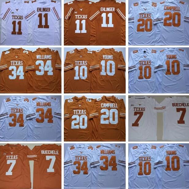 College Texas Longhorns 11 Sam Ehlinger 10 Vince Young 34 Ricky Williams 20 Earl Campbell Football mens Jersey University NCAA jerseys, White
College Texas Longhorns 11 Sam Ehlinger 10 Vince Young 34 Ricky Williams 20 Earl Campbell Football mens Jersey University NCAA jerseys, White