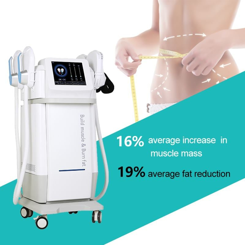 Slimming Sincoheren EMS Sincosculpt 4 Handles 5000w Strong Power Cavitation Muscle Build Slimming Machine