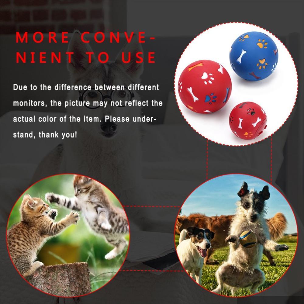 Food Ball Pet Dog Cat Toys Bite-resistant Rubber IQ Training Toy Interactive Tooth Cleaning Balls Puppy Toys Toy for Small Dogs