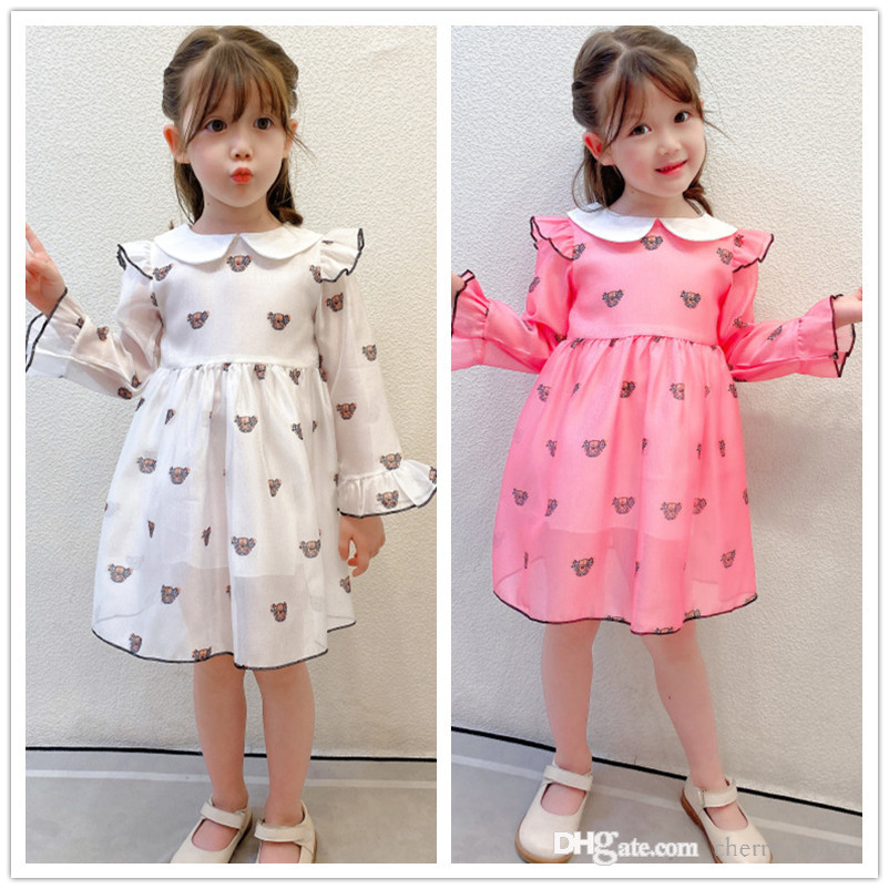 Early autumn girls designer lapel dress sweet kids plaid gauze long sleeve brithday dresses children lovely embroidered cartoon princess clothes S1385, White
Early autumn girls designer lapel dress sweet kids plaid gauze long sleeve brithday dresses children lovely embroidered cartoon princess clothes S1385, White