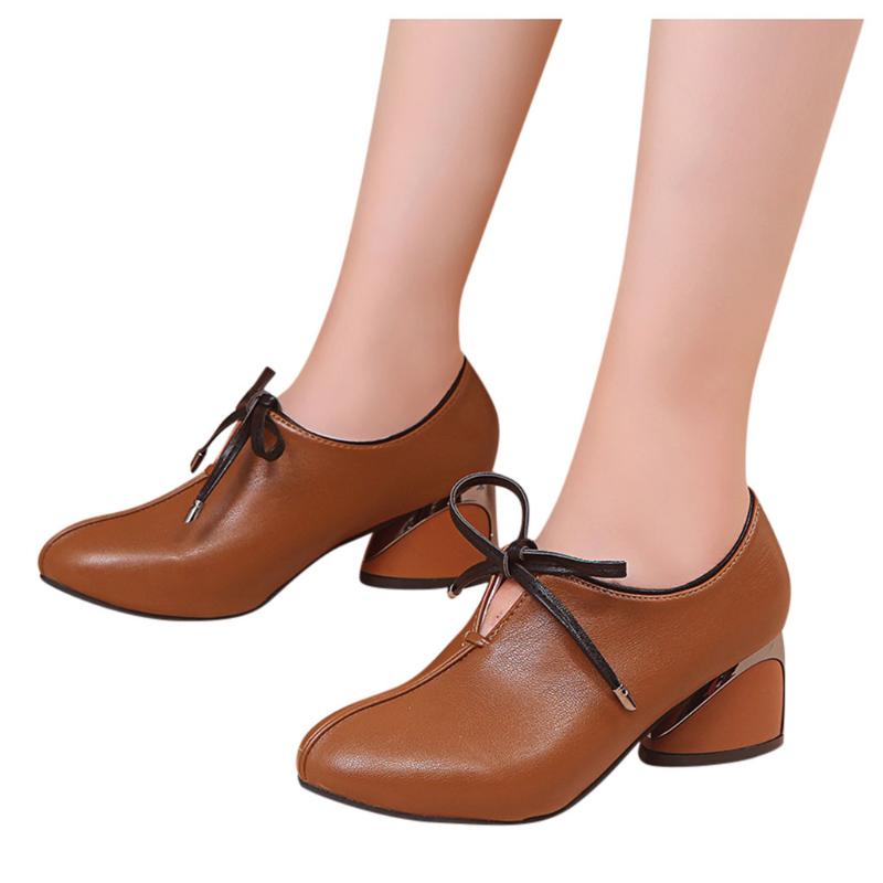 Dress Shoes SAGACE High Pumps Casual Lace Up Leather Women Ladies Round Toe With Heels, Black
Dress Shoes SAGACE High Pumps Casual Lace Up Leather Women Ladies Round Toe With Heels, Black