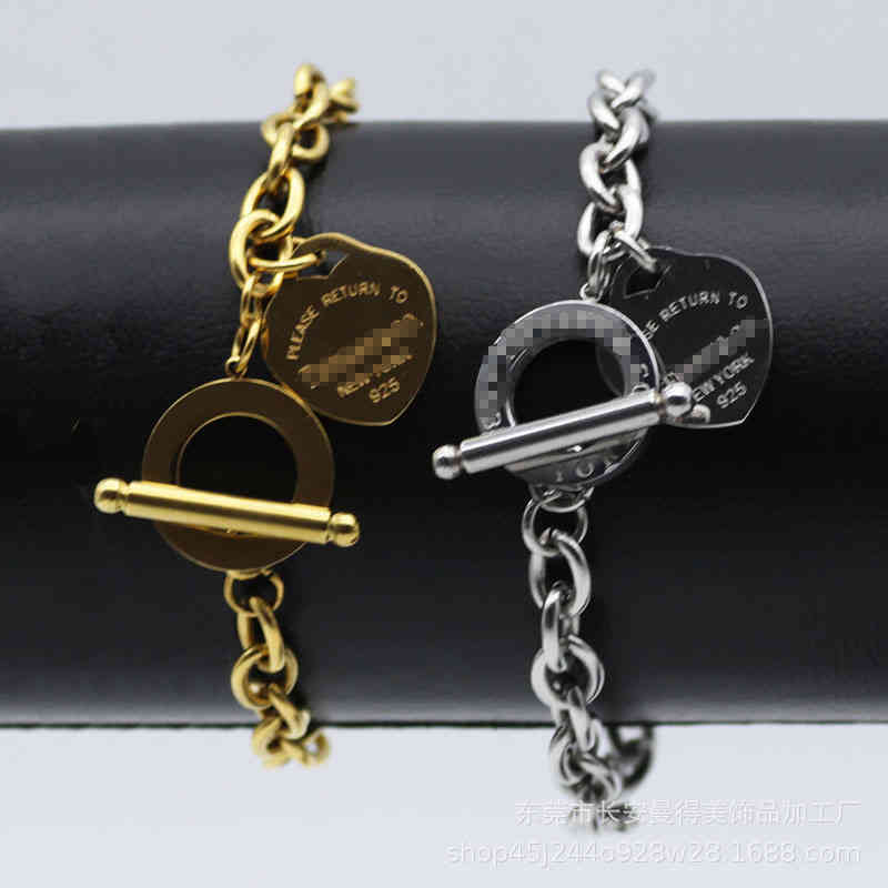 Star Same Hot Selling Ti ff 2022 Women Peach Heart Bracelet Stainless Steel Titanium Girls Love Ot Clasp Jewelry
Star Same Hot Selling Ti ff 2022 Women Peach Heart Bracelet Stainless Steel Titanium Girls Love Ot Clasp Jewelry