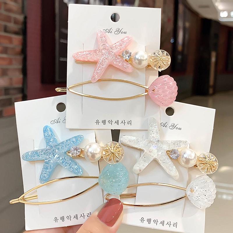 Hair Clips & Barrettes 2pcs/sets Starfish Clip Gold Pearl Hairpins Barrette Cute Headpiece Pins Hairgrips Accessories For Women
Hair Clips & Barrettes 2pcs/sets Starfish Clip Gold Pearl Hairpins Barrette Cute Headpiece Pins Hairgrips Accessories For Women