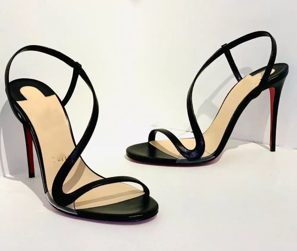 Luxurious Designer Summer Red Bottom Woman Rosalie Sandals Iridescent Leather Slingback Simple Straps Ladies Drill Nail Sandal Pumps With Box EU 35-43, Black
Luxurious Designer Summer Red Bottom Woman Rosalie Sandals Iridescent Leather Slingback Simple Straps Ladies Drill Nail Sandal Pumps With Box EU 35-43, Black