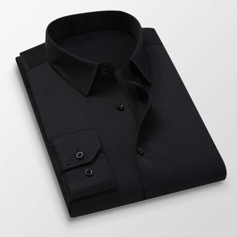 52 Plus Size Mens Business Casual Long Sleeved Shirt Solid Color White Black Cotton Social Dress Shirts H849 210628, Gt09-1 black
52 Plus Size Mens Business Casual Long Sleeved Shirt Solid Color White Black Cotton Social Dress Shirts H849 210628, Gt09-1 black