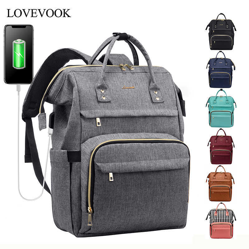 LOVEVOOK Women's backpack laptop backpacks multifunctional bags unisex USB Charge canvas anti-thieft backpacks for school/work Y0804
LOVEVOOK Women's backpack laptop backpacks multifunctional bags unisex USB Charge canvas anti-thieft backpacks for school/work Y0804