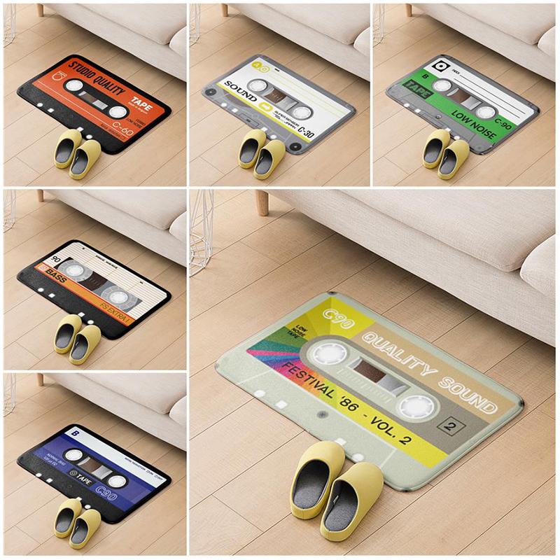 Carpets Fashion Tape Music Non-Slip Doormat Bathroom Living Room Door Decoration Rug Hip-hop Trend Pattern Thick Flannel Carpet, Style8
Carpets Fashion Tape Music Non-Slip Doormat Bathroom Living Room Door Decoration Rug Hip-hop Trend Pattern Thick Flannel Carpet, Style8