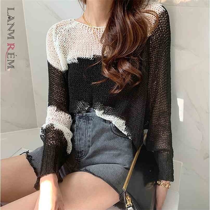 Casual Midi Korean Thin Matching Hollow Loose Long Sleeve Knitting Shirt Fashion Summer Women's 2P1652 210526, Picture color
Casual Midi Korean Thin Matching Hollow Loose Long Sleeve Knitting Shirt Fashion Summer Women's 2P1652 210526, Picture color