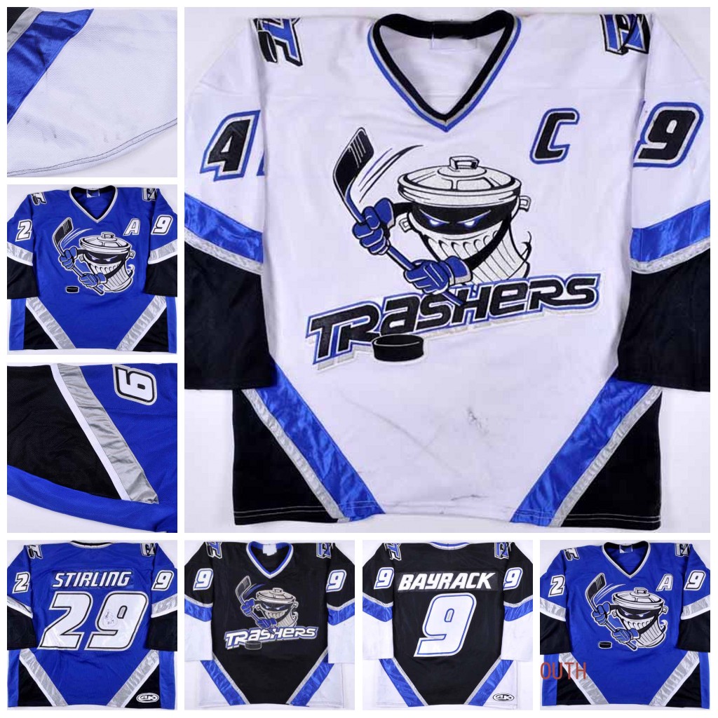 Custom Danbury Trashers 2004-05 Jersey Mike Bayrack Brent Gretzky Galante Brad Wingfield Jon Mirasty Scott Stirling Bren dan McCartin Regan Mike Rupp Rumun Ndur, Any name number
Custom Danbury Trashers 2004-05 Jersey Mike Bayrack Brent Gretzky Galante Brad Wingfield Jon Mirasty Scott Stirling Bren dan McCartin Regan Mike Rupp Rumun Ndur, Any name number