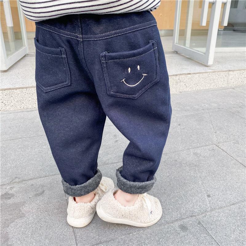 Children Denim Pencil Pants Winter Plus Velvet Warm Jeans Elastic Waist Soft Boys Casual Trousers For 1-7Yrs, Blue
Children Denim Pencil Pants Winter Plus Velvet Warm Jeans Elastic Waist Soft Boys Casual Trousers For 1-7Yrs, Blue