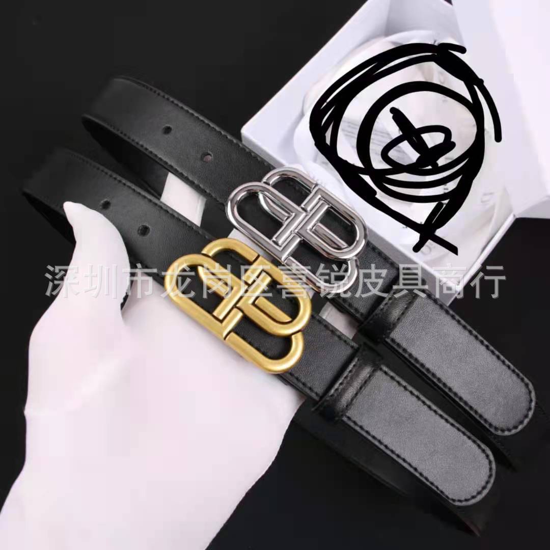 New Bb Buckle Belt Women's Jeans Versatile Decorative 3.0cm Thin Simple b Business Leisure Fashion, Black
New Bb Buckle Belt Women's Jeans Versatile Decorative 3.0cm Thin Simple b Business Leisure Fashion, Black