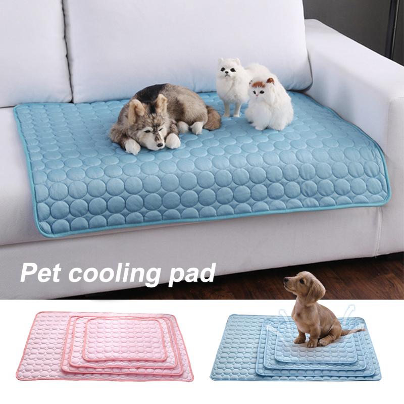 Kennels & Pens 2021 Summer Coog Mats Blanket Ice Pet Dog Bed Sofa Portable Tour Camping Yoga Sleeping For Dogs Cats Accessories