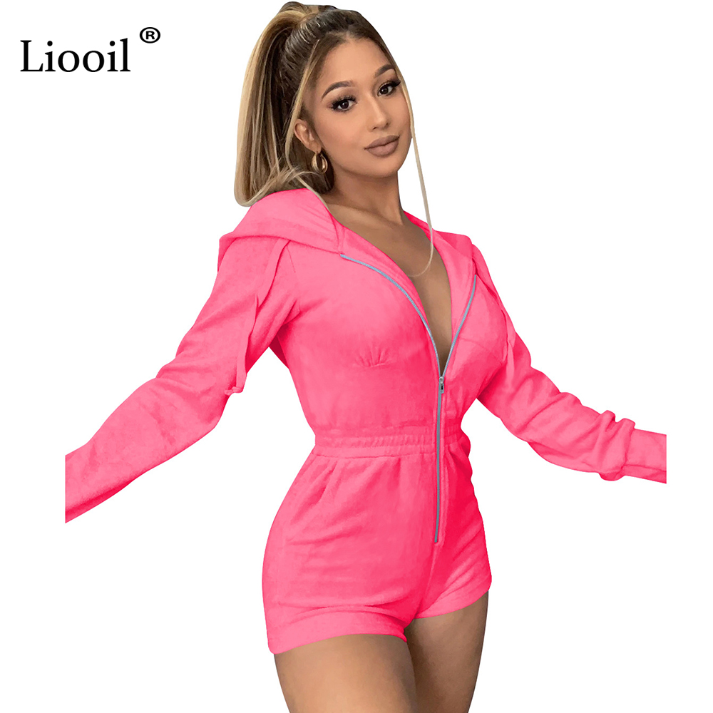 Liooil Neon Hooded Playsuit Zip Up Sport Jumpsuit 2021 Long Sleeve High Waist Pockets Sexy Romper Joggers Women Jumpsuits Shorts, Neon green
Liooil Neon Hooded Playsuit Zip Up Sport Jumpsuit 2021 Long Sleeve High Waist Pockets Sexy Romper Joggers Women Jumpsuits Shorts, Neon green