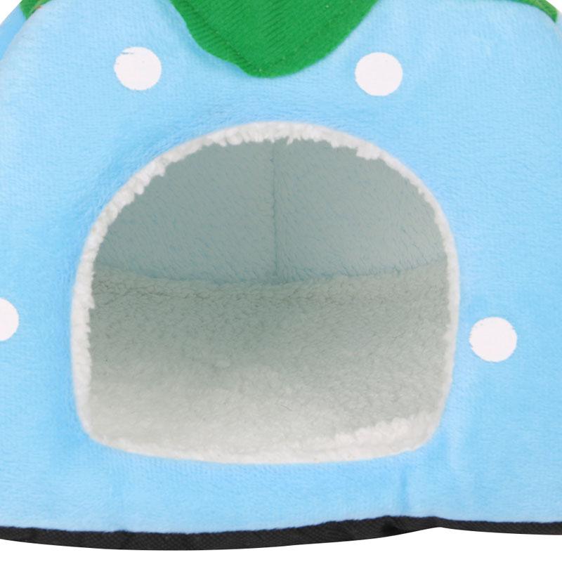 Cat Beds & Furniture Cute Strawberry Pet Bed Dog Kitten Puppy Cave Kennel House With Mat Foldable R3MA