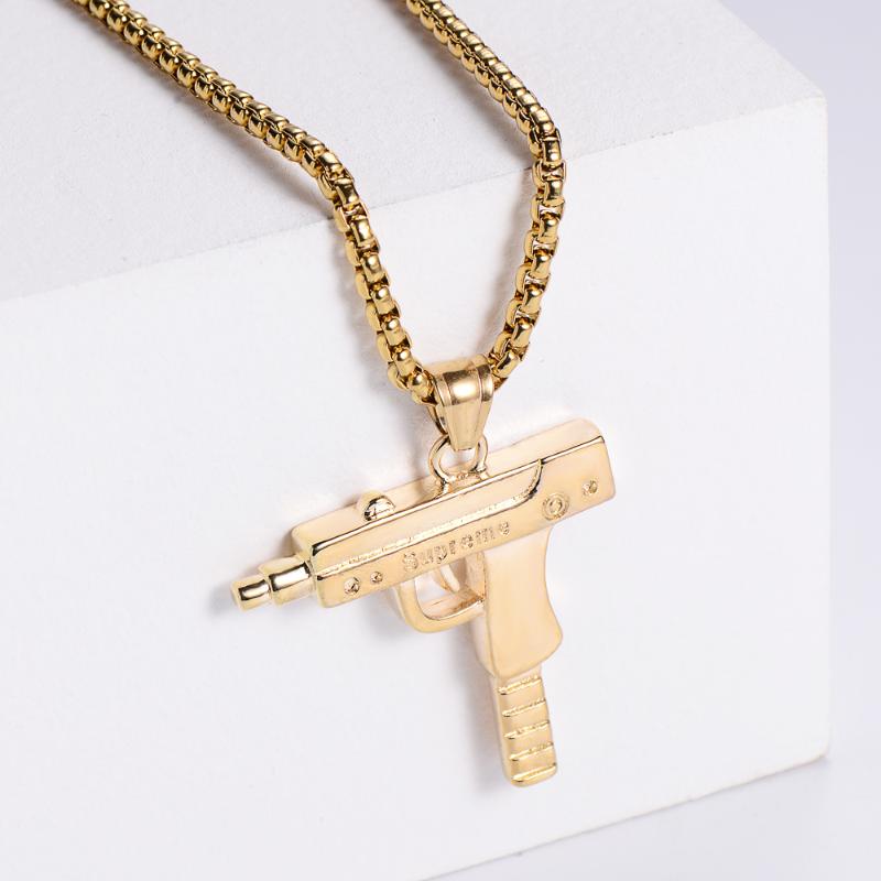 Charms Battida Varani 2021 Stylish Hip-Hop Rock MiNi Machine Gun Men's Stainless Steel Pendant, Bronze;silver
Charms Battida Varani 2021 Stylish Hip-Hop Rock MiNi Machine Gun Men's Stainless Steel Pendant, Bronze;silver
