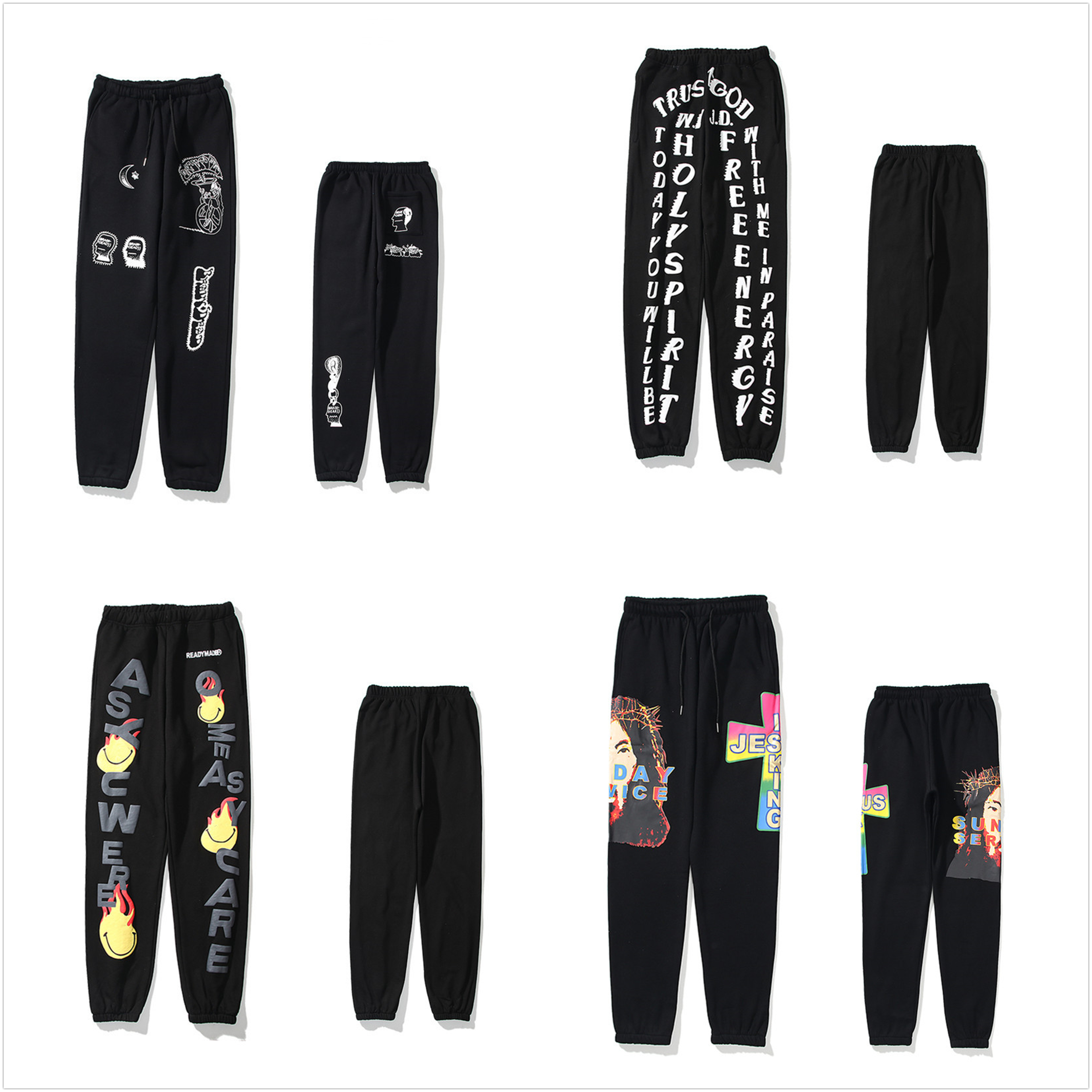 Kanye Men's Pants High Quality High Street Casual Pants Loose Section Fashion Letter Print Hip Hop Style 0101, 1pcs button
Kanye Men's Pants High Quality High Street Casual Pants Loose Section Fashion Letter Print Hip Hop Style 0101, 1pcs button