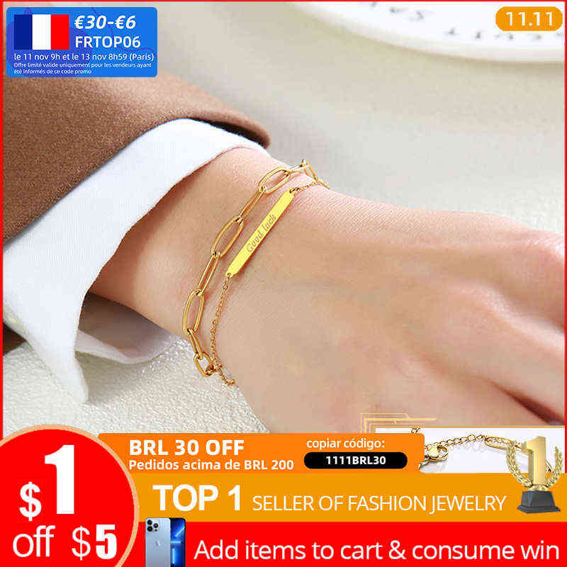Chic Rectangle Oval Chain Bracelets for Women, Basic Stainless Steel Figaro Wristband Gifts Her, Length Adjustable
Chic Rectangle Oval Chain Bracelets for Women, Basic Stainless Steel Figaro Wristband Gifts Her, Length Adjustable