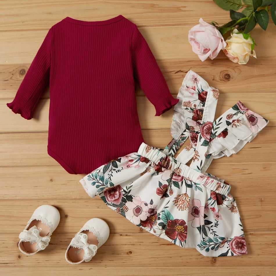 Baby Girl Floral Sweet Suit-dress 210528