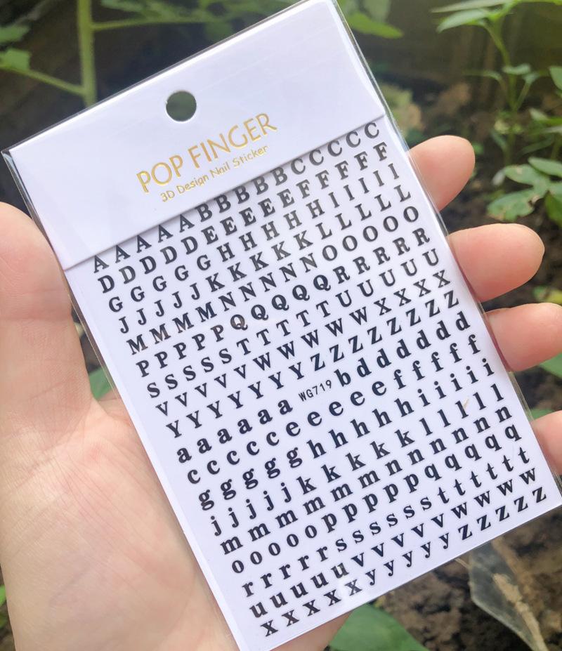 Stickers & Decals Summer Mixed Color English Alphabet Nail DIY Random Simple Decoration Manicure Sliders For Nails Art Designer Letters