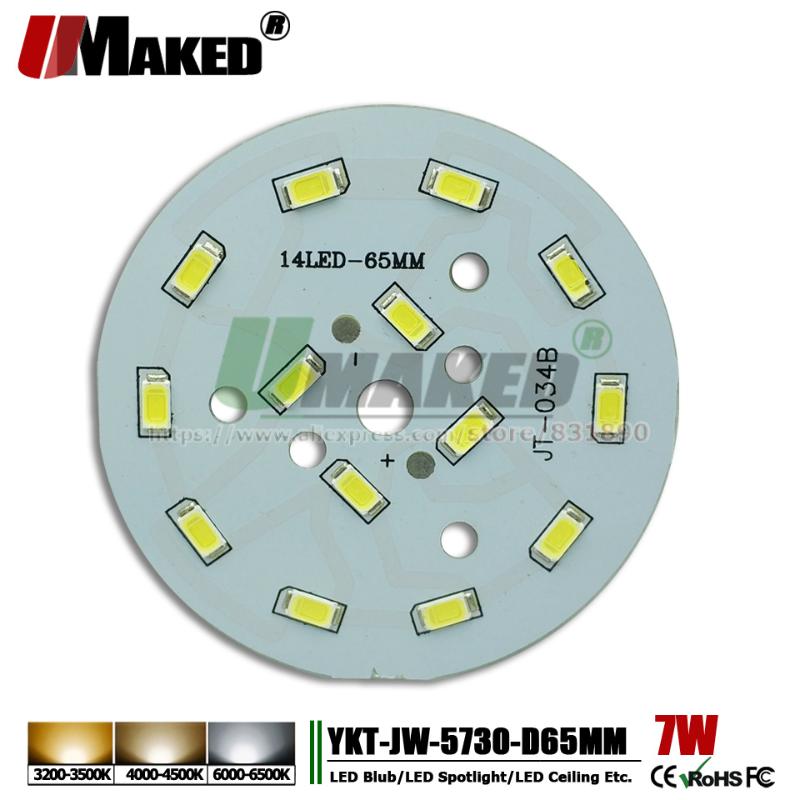 Bulbs UMAKED 7W 65mm LED PCB Light Installed SMD 5730 LEDs Aluminum Lamp Plate Warm/Natural/White Color For Bulb Ceilig Lights DIY
Bulbs UMAKED 7W 65mm LED PCB Light Installed SMD 5730 LEDs Aluminum Lamp Plate Warm/Natural/White Color For Bulb Ceilig Lights DIY
