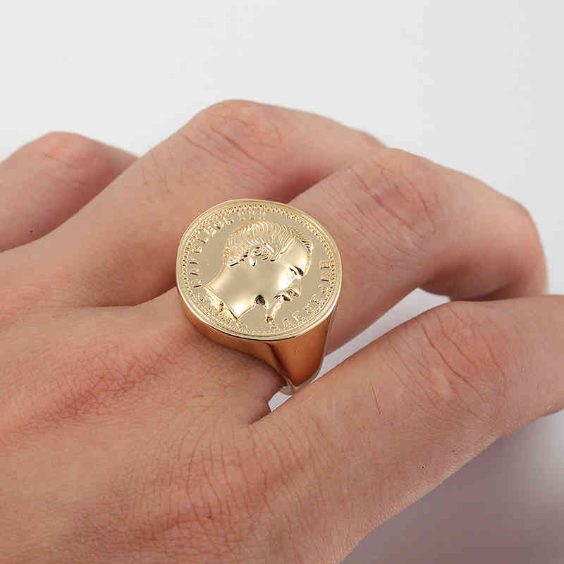 Napoleon III Coin Rings for Women Men 316L Stainless Steel Round Gold Silver Color Punk Style Male Jewelry Gifts
Napoleon III Coin Rings for Women Men 316L Stainless Steel Round Gold Silver Color Punk Style Male Jewelry Gifts