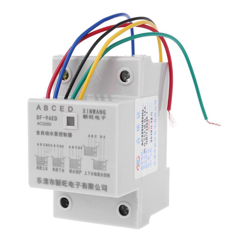 10A 220V Water Tank Liquid Level Detection Sensor Automatic Water Level Controller Switch Water pump Controller DF-96ED