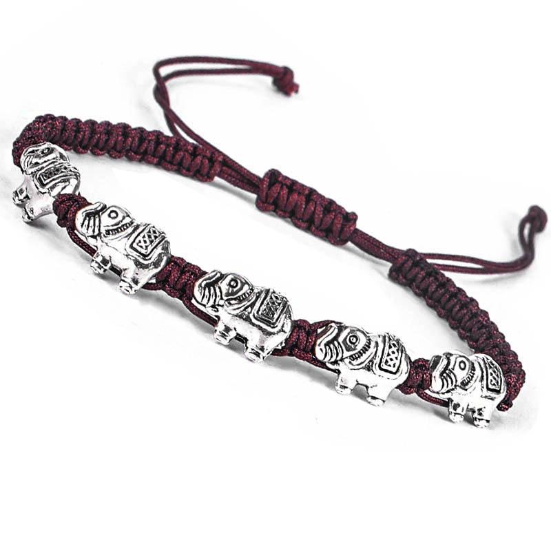 Charm Bracelets Adjustable Handmade Braided Cotton Thread Lucky Knots Bracelet Unisex Vintage Silver Color Elephant Butterfly, Golden;silver
Charm Bracelets Adjustable Handmade Braided Cotton Thread Lucky Knots Bracelet Unisex Vintage Silver Color Elephant Butterfly, Golden;silver