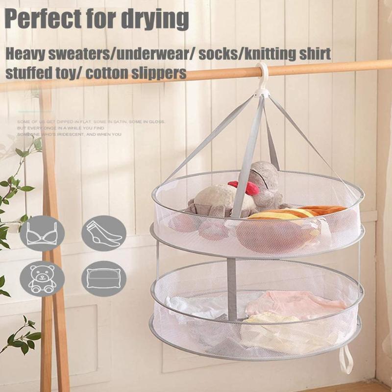 Hanging Clothes Drying Basket Mesh Laundry Folding Net Sweater Windproof Household Dryer Multi-L N3E4 Storage & Organization
Hanging Clothes Drying Basket Mesh Laundry Folding Net Sweater Windproof Household Dryer Multi-L N3E4 Storage & Organization