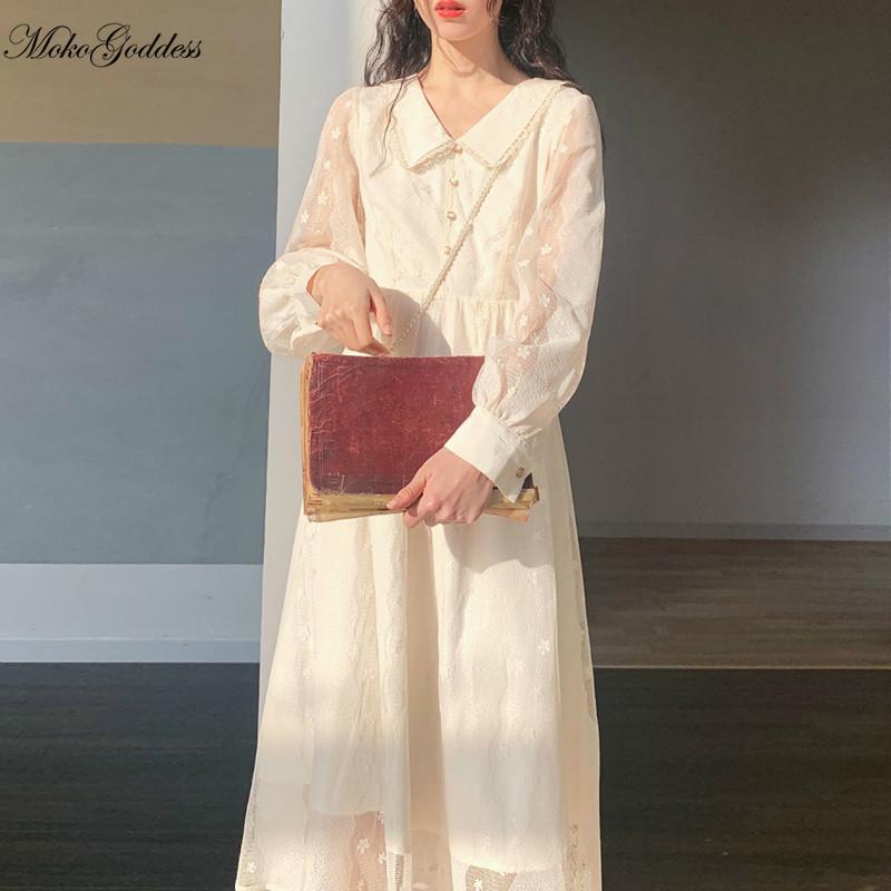 Casual Dresses French Vintage Dress Women Style Retro Chiffon Fairy Long Sleeve Summer Autumn Clothes 2021, Beige
Casual Dresses French Vintage Dress Women Style Retro Chiffon Fairy Long Sleeve Summer Autumn Clothes 2021, Beige