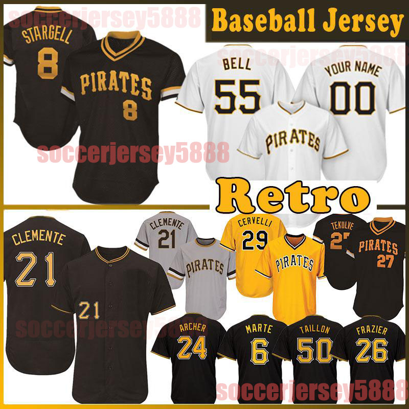 Baseball Jersey8 Willie Stargell 21 Roberto Clemente 27 Kent Tekulve 22 29 Francisco Cervelli 6 Starling Marte jerseys Cool Bas, Blue;black
Baseball Jersey8 Willie Stargell 21 Roberto Clemente 27 Kent Tekulve 22 29 Francisco Cervelli 6 Starling Marte jerseys Cool Bas, Blue;black