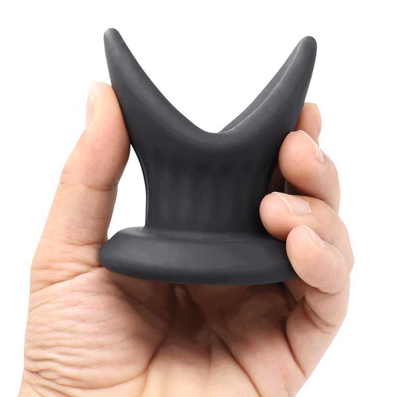 Hollow Anal Plug Tunnel Buttplug Gay Sex Toys Open Butt Enema Dilator/Shower/Speculum Expander For Anus Massage/Douche 211015