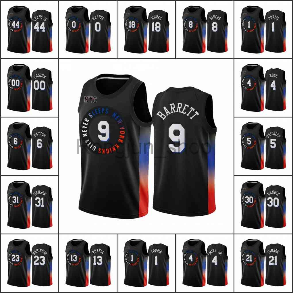 2021-22 75th Anniversary Printed Mens Basketball New York Julius Randle RJ Barrett Obi Toppin Immanuel Quickley Knick Custom Black Jersey
2021-22 75th Anniversary Printed Mens Basketball New York Julius Randle RJ Barrett Obi Toppin Immanuel Quickley Knick Custom Black Jersey