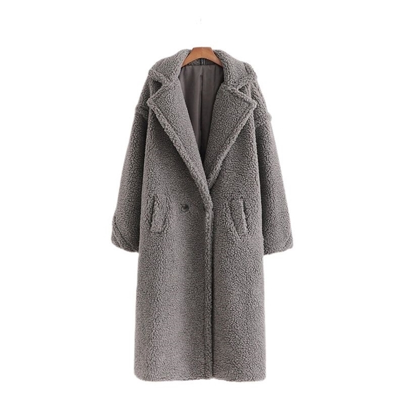 Autumn Winter Women Gray Teddy Coat Stylish Female Thick Warm Cashmere Jacket Casual Girls Streetwear 211019, As pic
Autumn Winter Women Gray Teddy Coat Stylish Female Thick Warm Cashmere Jacket Casual Girls Streetwear 211019, As pic