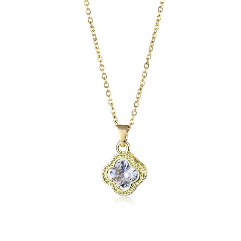 Pendant Necklaces Jewelry Gift Gold Plated Lucky Zircon Clavicle Female's Choker Bridal Wedding For Girls
Pendant Necklaces Jewelry Gift Gold Plated Lucky Zircon Clavicle Female's Choker Bridal Wedding For Girls