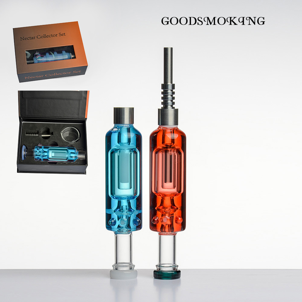 Smoking Hookah accessories Glass nectar collector straw with liquid glycerin inside oil cooling NC Kit dab rig 510 screw joint 1911
Smoking Hookah accessories Glass nectar collector straw with liquid glycerin inside oil cooling NC Kit dab rig 510 screw joint 1911