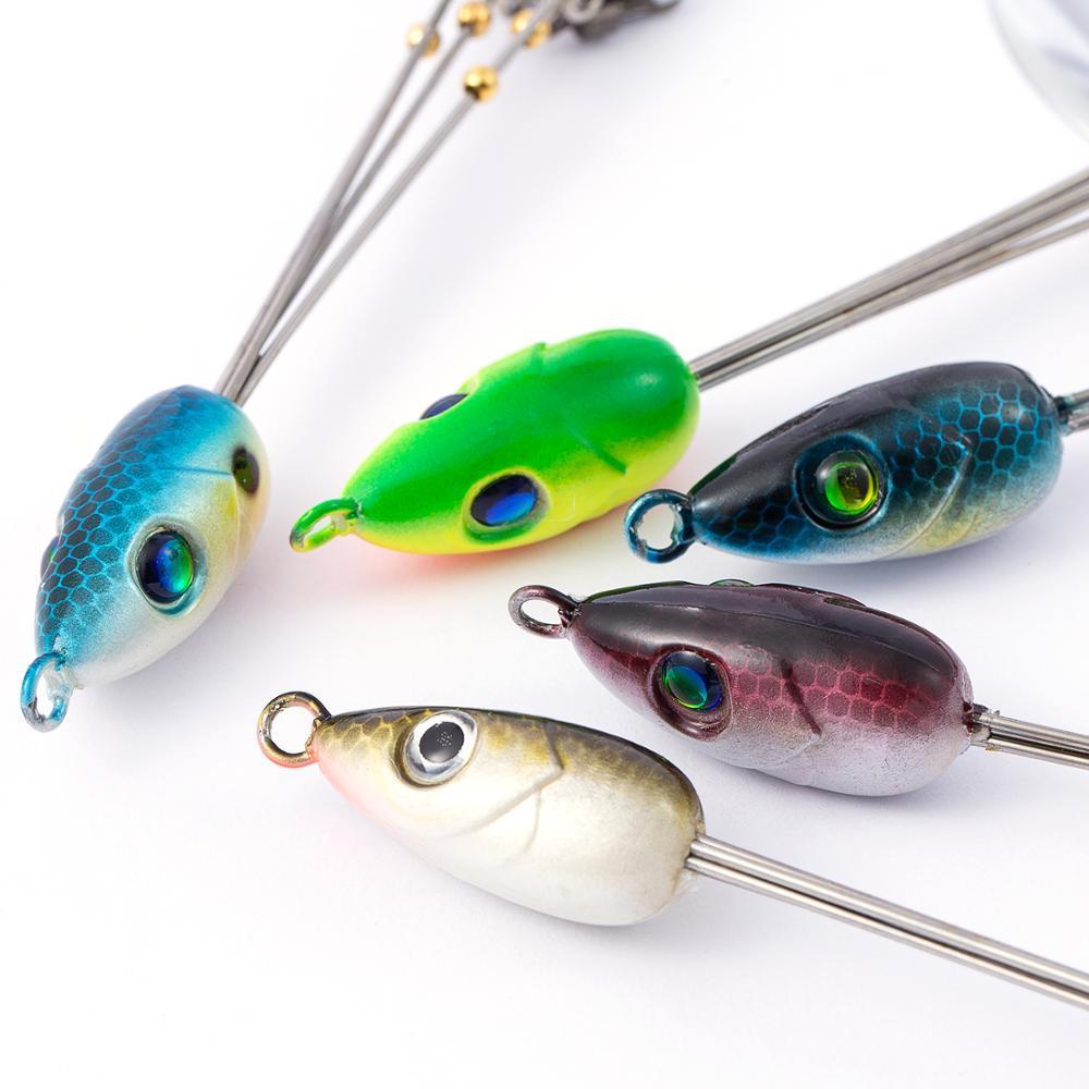 Bassdash 4pcs/lot Fishing lure Alabama Rig Head Swimming Bait Umbrella Rig 5 Arms Bass Fishing Group Lure Extend, 18g Y200830
