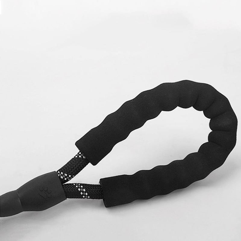 Terylene Reflective Threads Strong Dog Leashes Training Running Medium large Dogs Collar Leash Labrador Rottweiler Lead Rope Comfortable Padded Handle