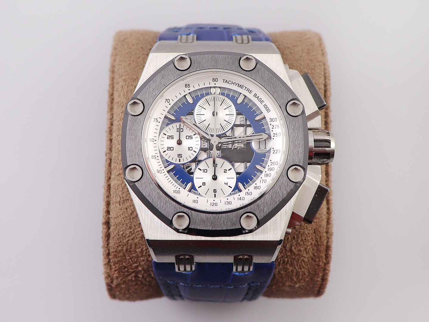 JF High Quality Men's Watch RB2 equipped with CAL.3126 automatic timing movement sapphire crystal glass mirror fine steel case rubber strap, Slivery;brown 
JF High Quality Men's Watch RB2 equipped with CAL.3126 automatic timing movement sapphire crystal glass mirror fine steel case rubber strap, Slivery;brown