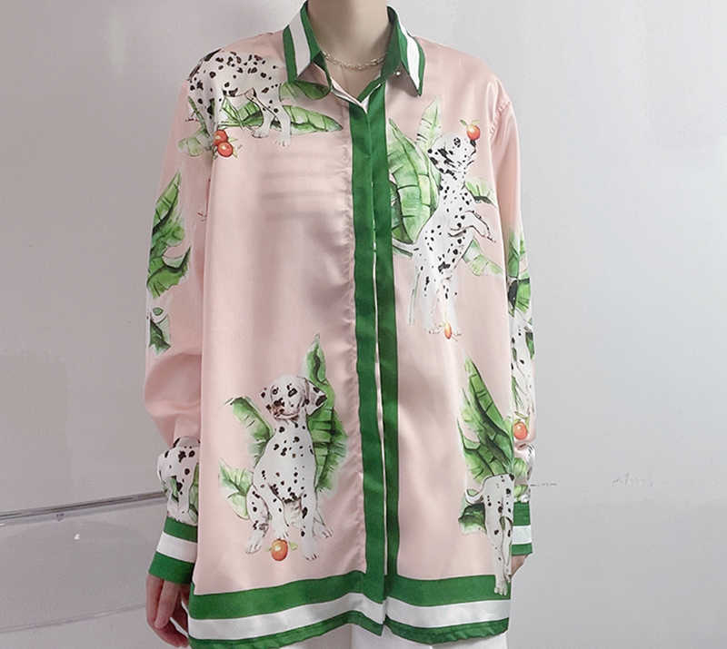 New casabranca 20ss printed silk twill long sleeve shirt for men and womenDYHY, As shown in figure
New casabranca 20ss printed silk twill long sleeve shirt for men and womenDYHY, As shown in figure