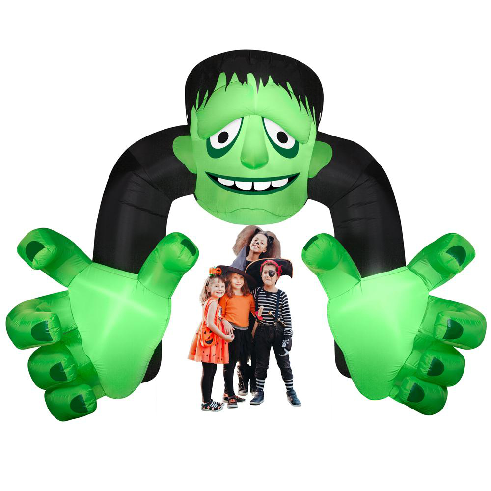 5x5m large Airblown led lighted giant inflatable monster archway for Yard Decorations Halloween Party Supplies Favors