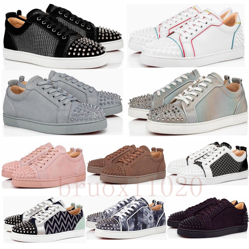 Luxury Designers casual shoes Women Mens Designer Red Bottoms Rivet decoration fashion Genuine Leather Bottom Spikes Shoe Loafers Trainers Platform Sneakers, 22
Luxury Designers casual shoes Women Mens Designer Red Bottoms Rivet decoration fashion Genuine Leather Bottom Spikes Shoe Loafers Trainers Platform Sneakers, 22