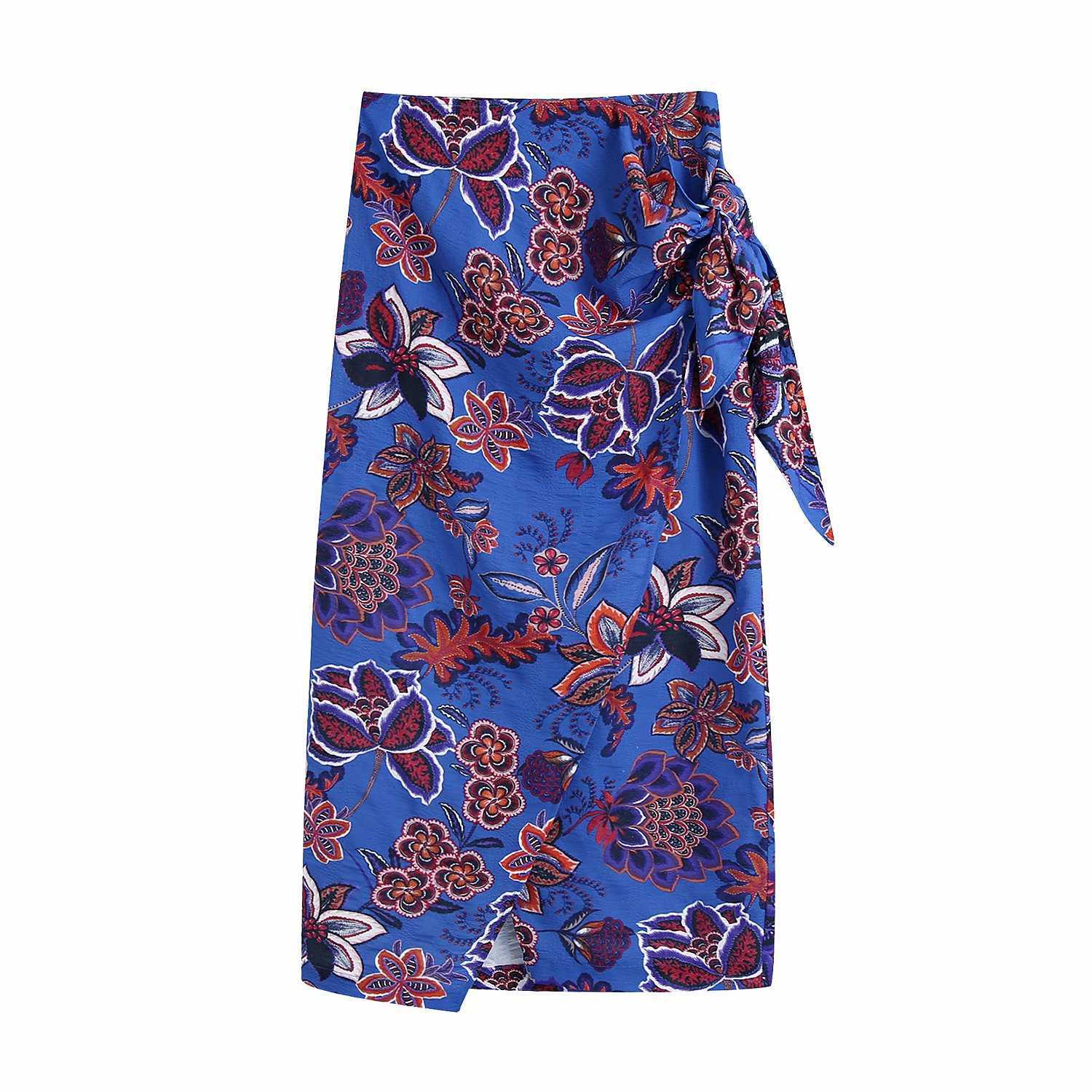 Women Vintage Floral Printed Midi Skirt with Knot High-waist slit Elegant Chic Lady Wrap skirts Woman jupe 210709, Printed skirt
Women Vintage Floral Printed Midi Skirt with Knot High-waist slit Elegant Chic Lady Wrap skirts Woman jupe 210709, Printed skirt