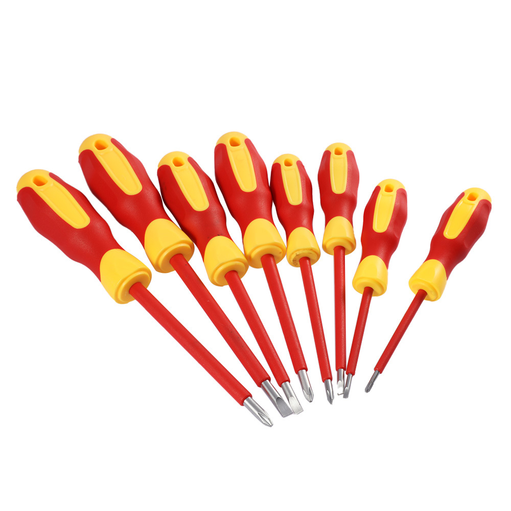8Pcs Insulated Screwdriver Set Slotted Torx Magnetic Screwdriver Bits Double End Phillips Screw Bit Set For Electricians Tools