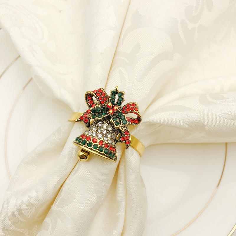 Napkin Rings 10pcs/lot Christmas Wreath Diamond Ring Alloy Buckle Holiday Party Desktop Decoration
Napkin Rings 10pcs/lot Christmas Wreath Diamond Ring Alloy Buckle Holiday Party Desktop Decoration