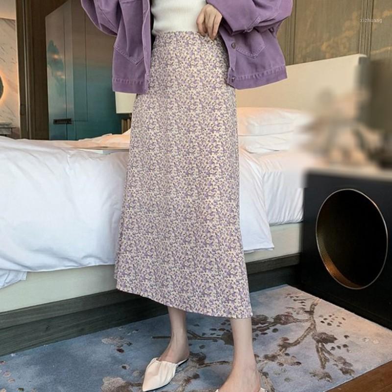 Skirts Summer Violet Floral Prints Skirt Retro Style A-line High Waist Women, As pic
Skirts Summer Violet Floral Prints Skirt Retro Style A-line High Waist Women, As pic