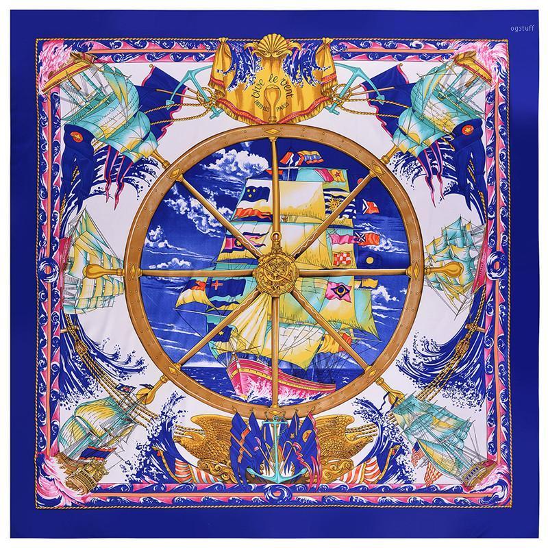 Scarves 130cm Woman Scarf Shawl 100% Twill Silk Square Pirate Coat Print Neckerchief Bandana Headband Hijab & Wraps, Blue;gray
Scarves 130cm Woman Scarf Shawl 100% Twill Silk Square Pirate Coat Print Neckerchief Bandana Headband Hijab & Wraps, Blue;gray