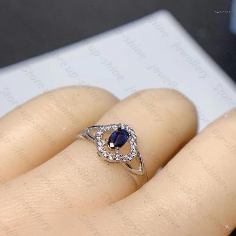 Cluster Rings Luxurious Atmosphere Women's 925 Silver Pure Natural Sapphire Ring Engagement Party Gift Jewelry1
Cluster Rings Luxurious Atmosphere Women's 925 Silver Pure Natural Sapphire Ring Engagement Party Gift Jewelry1